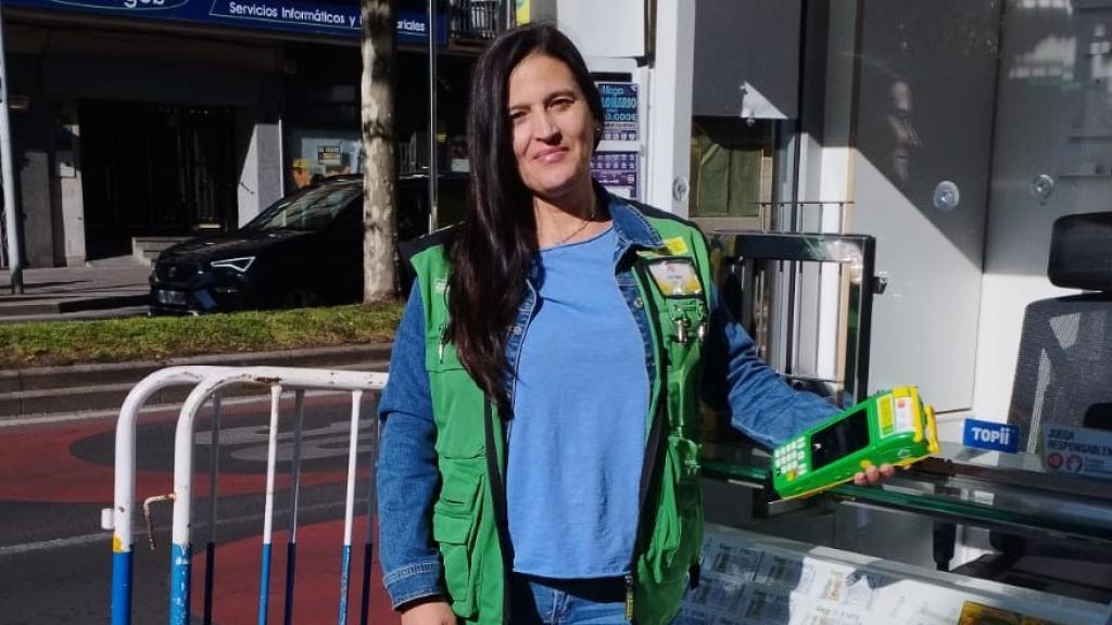 La vendedora de la ONCE Fátima Caseiro Fernández