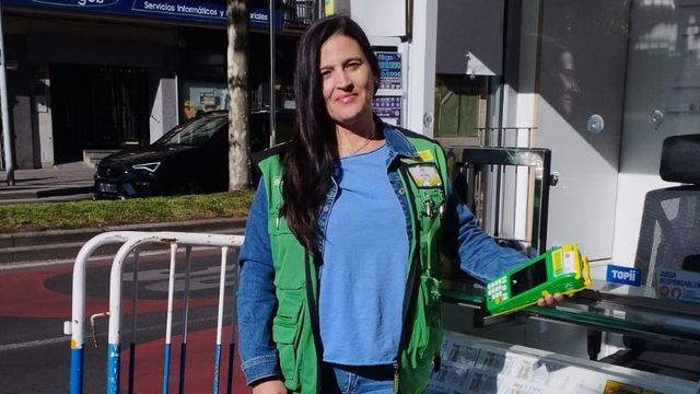 La vendedora de la ONCE Fátima Caseiro Fernández
