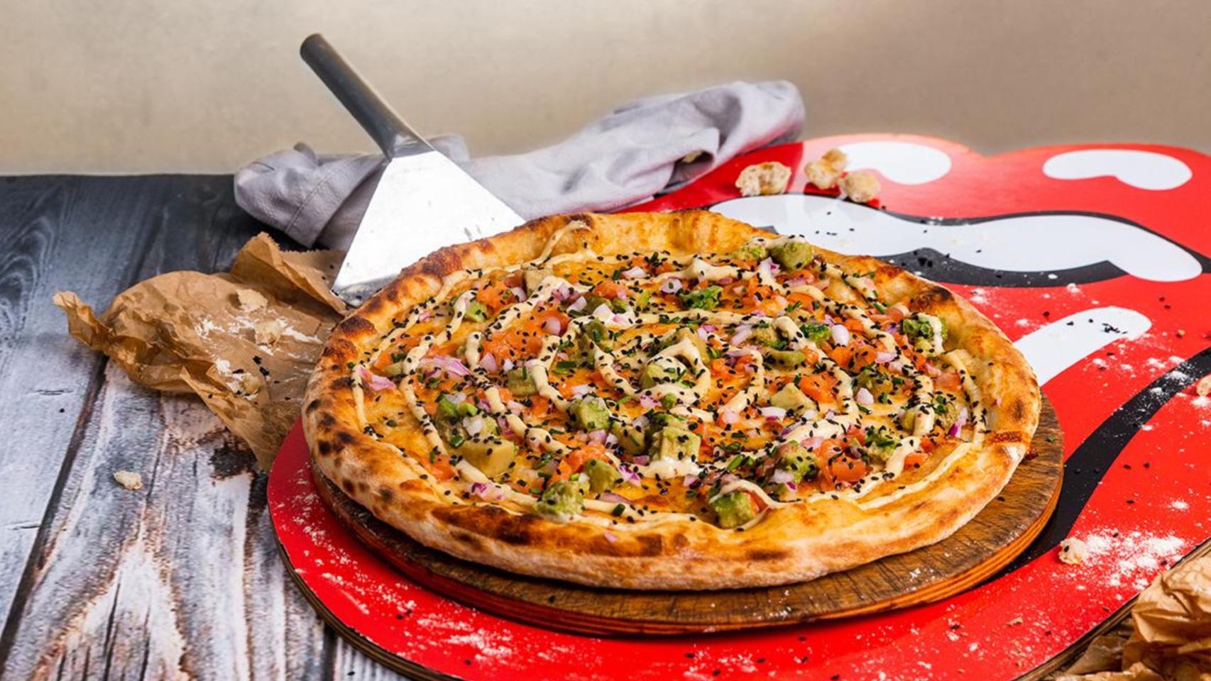 La pizza 'Rolling' del restaurante.