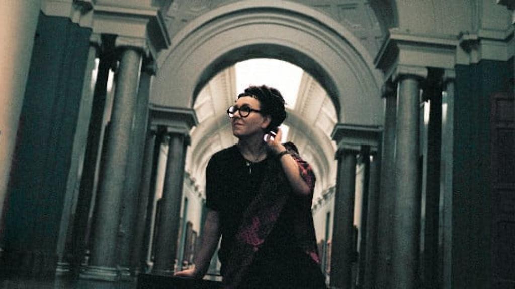 Olga Tokarczuk en el Museo del Prado. Foto: Ángela Suárez