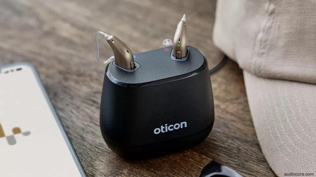 Caja de carga de los Oticon Intent