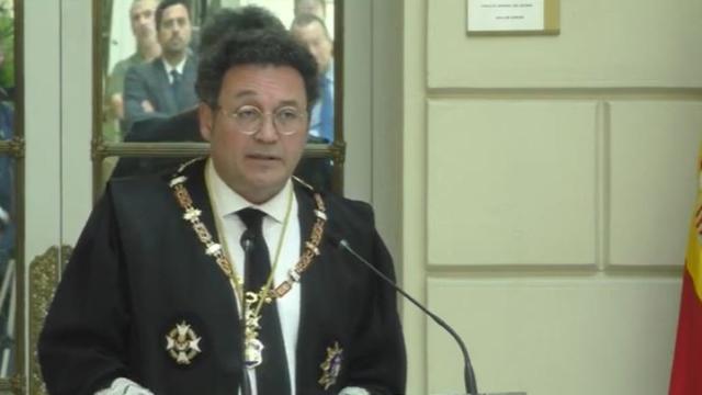 El fiscal general, Álvaro García Ortiz, durante la toma de posesión de fiscales este lunes./