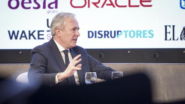 Jorge Azcón, presidente del Gobierno de Aragón, en la primera jornada del Wake Up, Spain 2024!