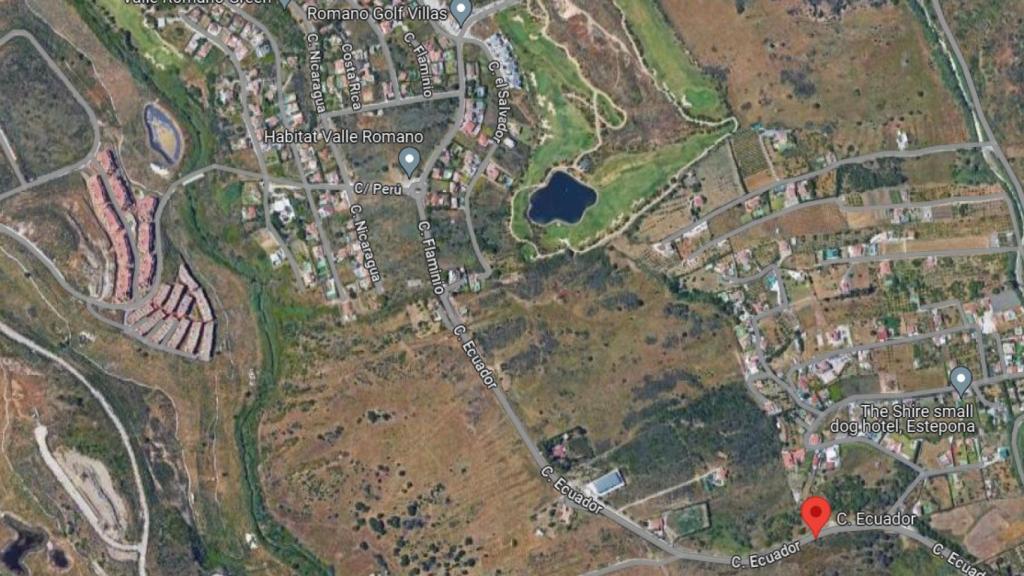 Vista de la zona donde se localiza los terrenos de Estepona que son objeto de subasta.