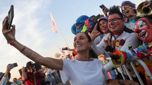 La candidata a la presidencia de México por MORENA, Claudia Sheinbaum.