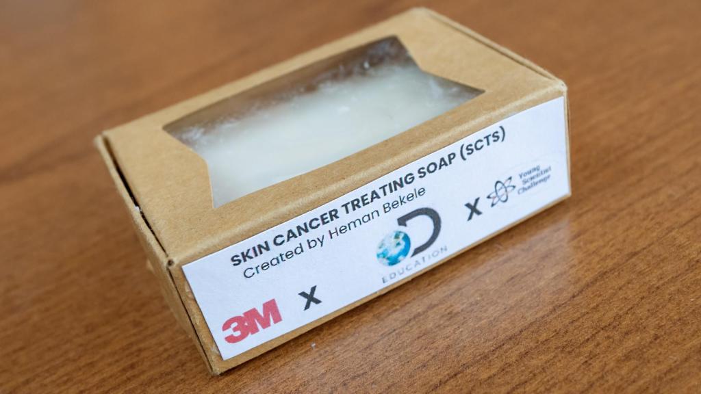 El jabón para tratar el cáncer de piel.