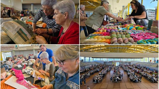 Más de 300 palilleiras mostraron su destreza este fin de semana en Fene (A Coruña)