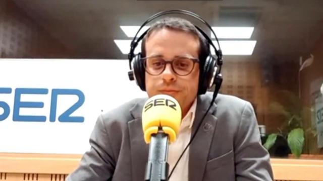 Pello Otxandiano, el candidato a lehendakari de EH Bildu, este lunes en Cadena Ser.