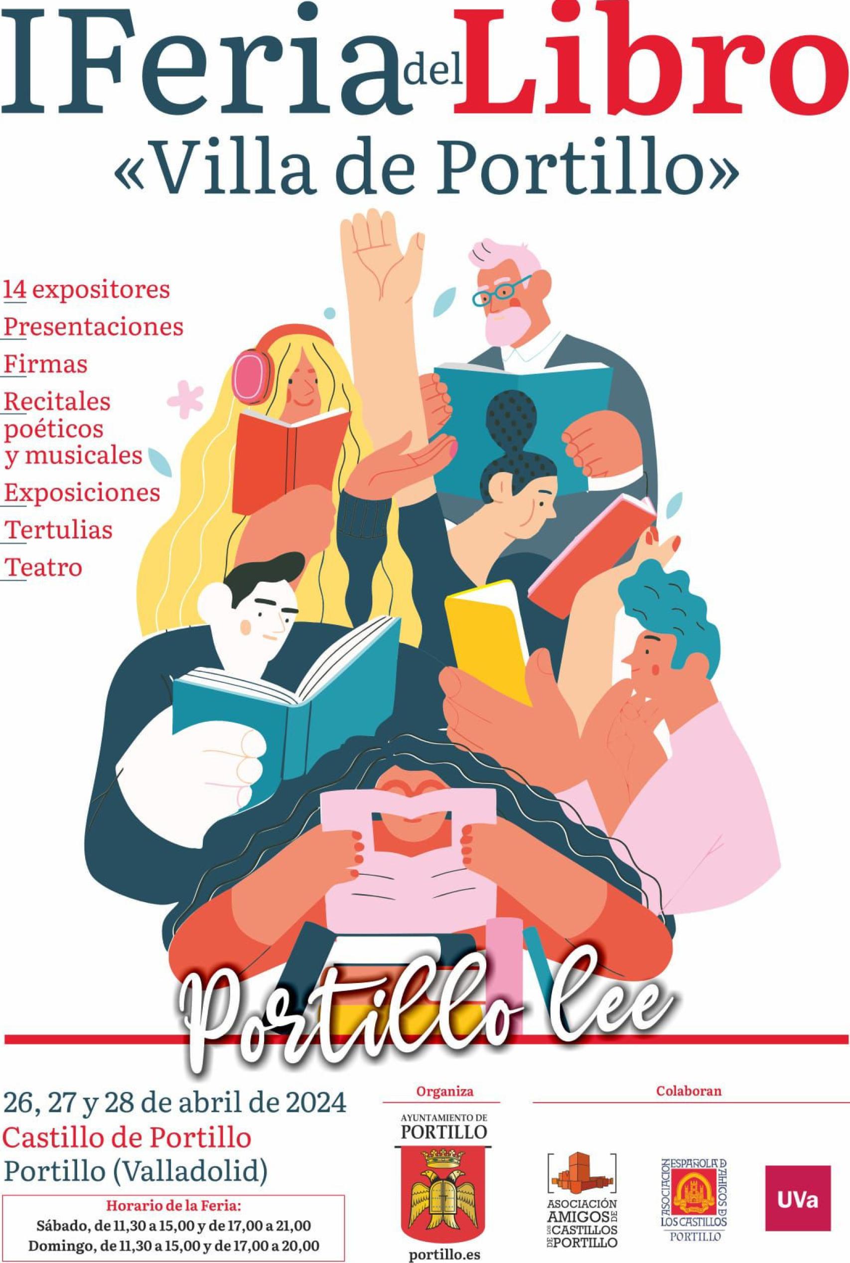 Cartel de la Feria del Libro de Portillo