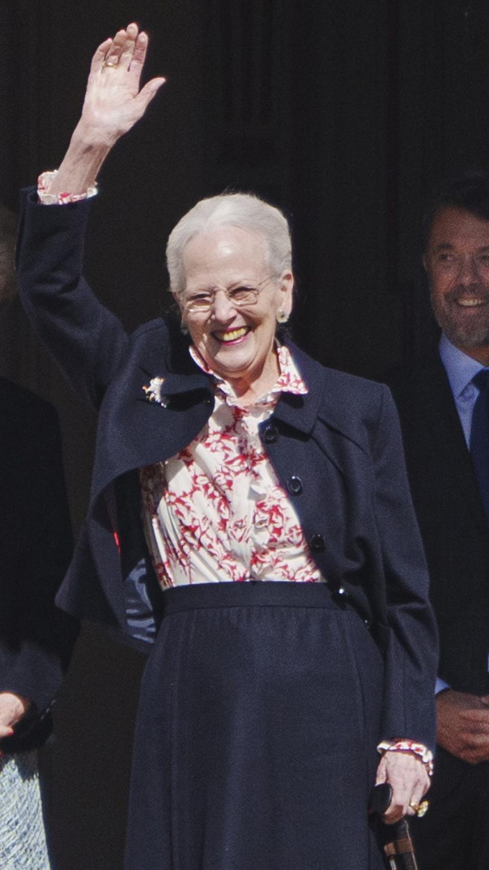 La felicidad de Margarita II, este martes, en su 84 cumpleaños.