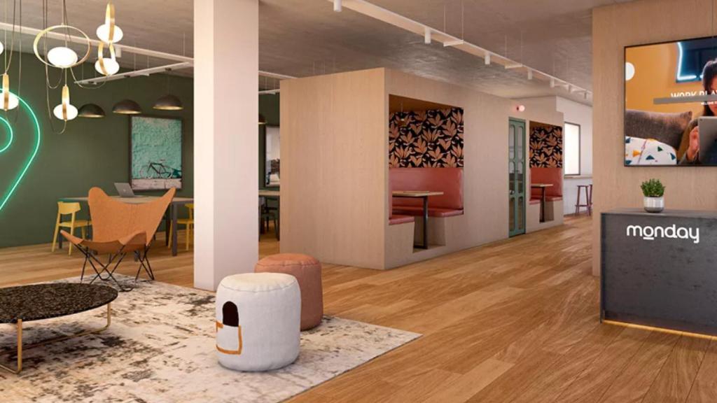 Diseño interior del nuevo 'coworking' de Monday.