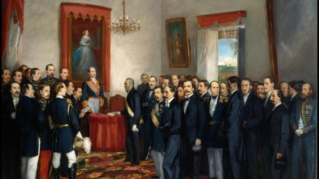 Jura de Pedro Santana como gobernador de la provincia de Santo Domingo.
