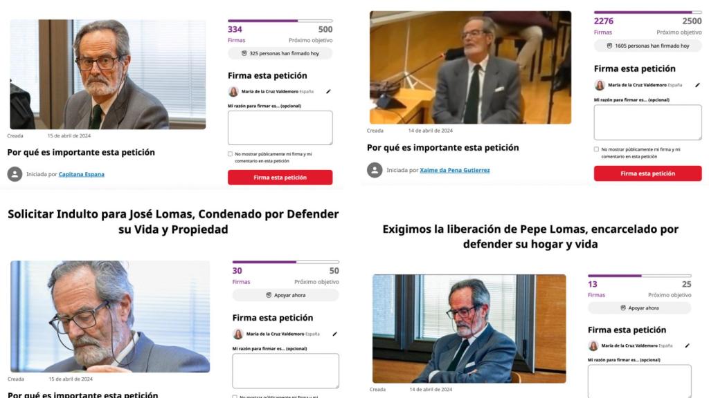 Algunas de las peticiones. Foto: Change.org.