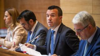 El presidente de la Diputación de Valencia, Vicente Mompó, en el pleno este martes