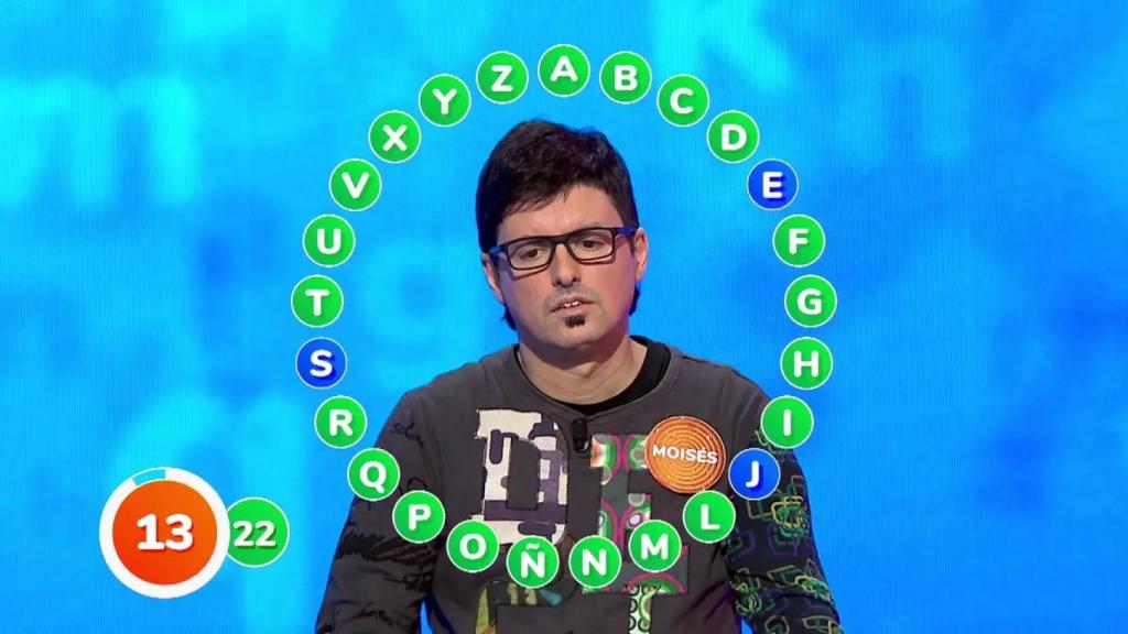 Moisés Laguardia en 'Pasapalabra'.