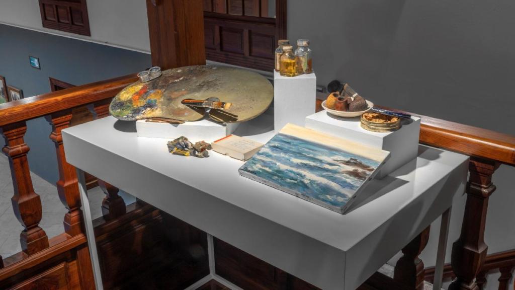 Una fotografía de la exposición 'Hacer de la vida el paisaje', dedicada a Francisco Concepción, en la Fundación CajaCanarias