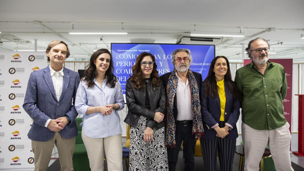 De izquierda a derecha: Miguel Ángel Mellado, Aida Bao, Susana Moreno, Antonio Rubio, Felisa Martín y Miguel Ángel Noceda.