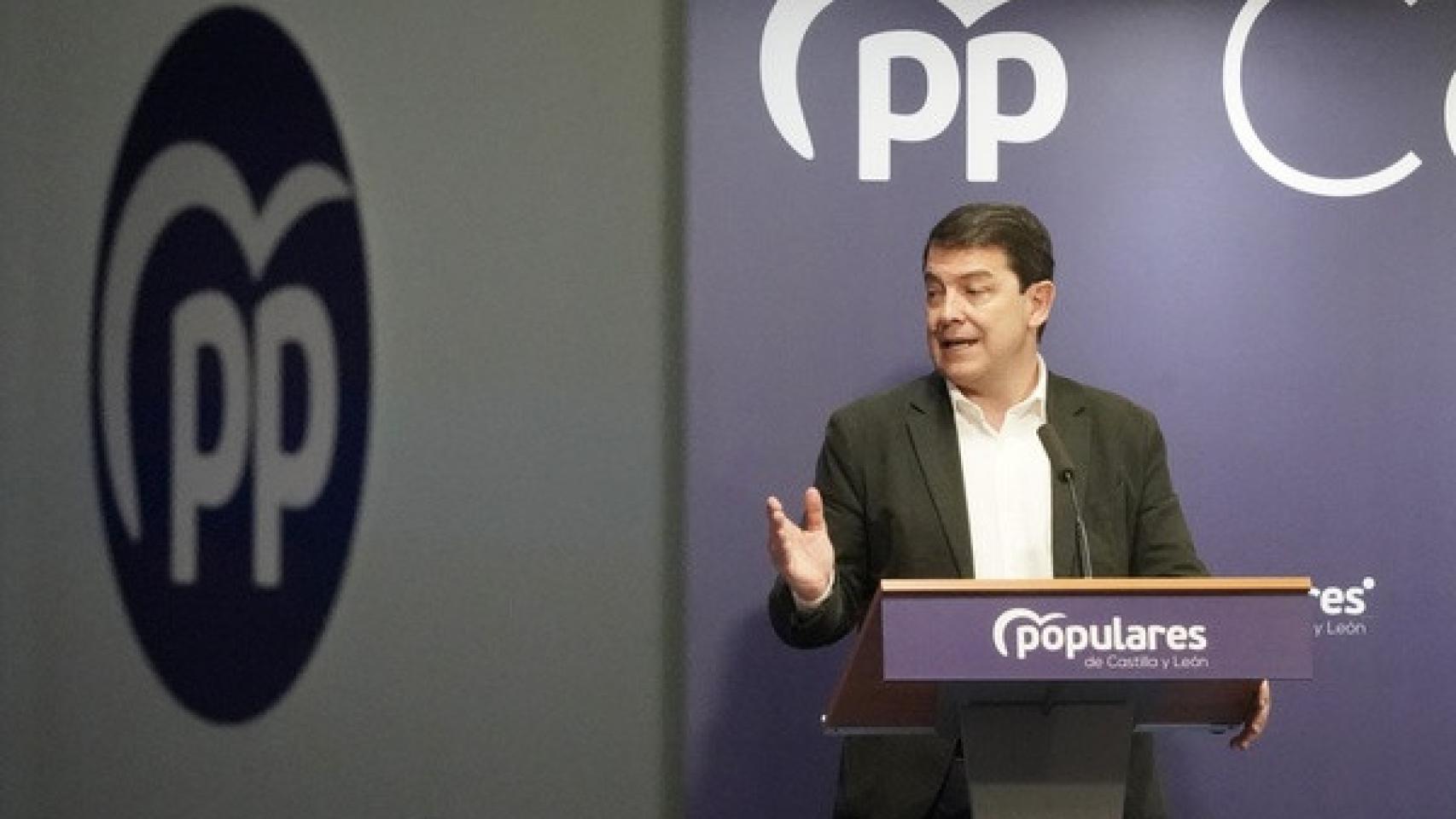 Alfonso Fernández Mañueco, presidente del PP de Castilla y León