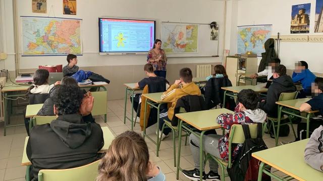 Charla de Dialogasex en un colegio de Castilla y León