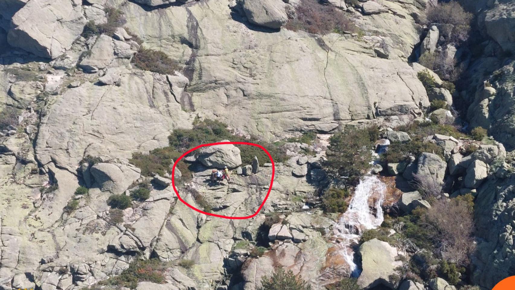 El montañero que ha tenido que ser rescatado en el Real Sitio de San Ildefonso