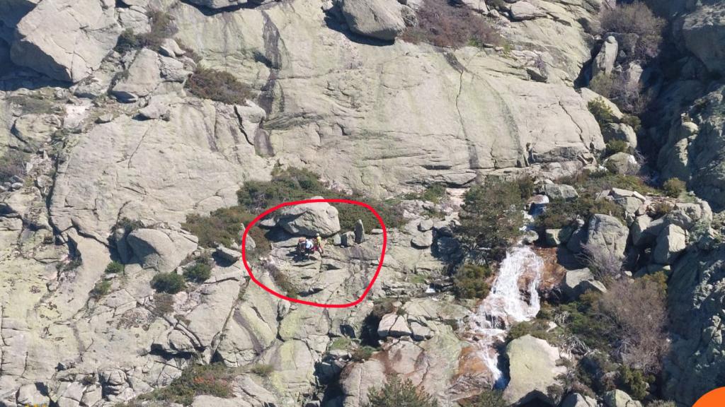 El montañero que ha tenido que ser rescatado en el Real Sitio de San Ildefonso