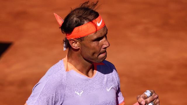Nadal, en el partido contra Cobolli.