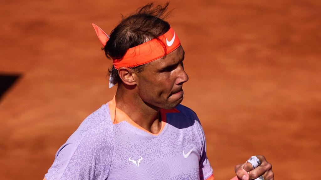 Nadal, en el partido contra Cobolli.