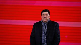 Germán 'El Mono' Burgos, durante un acto en Las Rozas