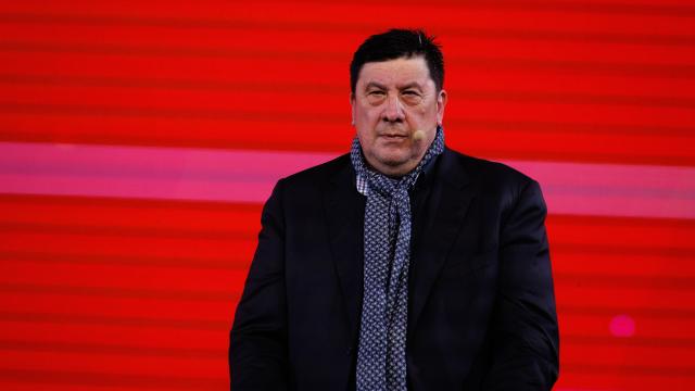 Germán 'El Mono' Burgos, durante un acto en Las Rozas