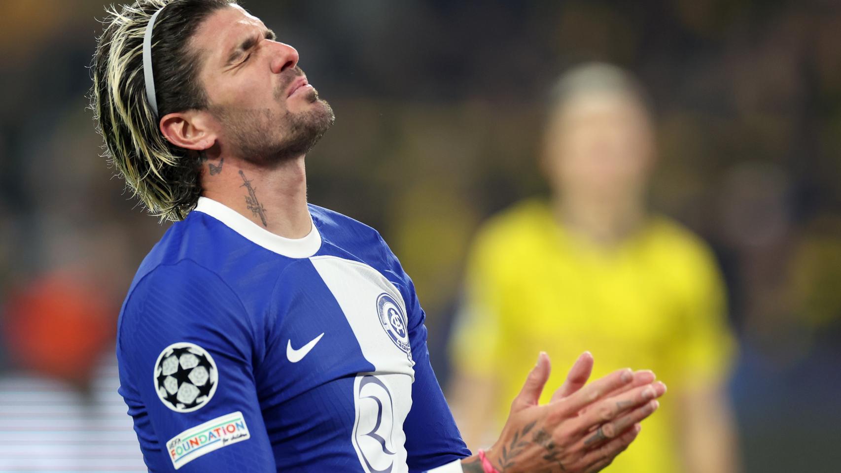 De Paul se lamenta de la derrota del Atlético de Madrid ante el Dortmund.