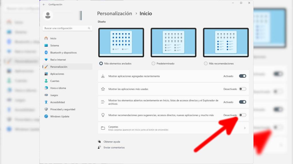 Cómo desactivar anuncios en el menú inicio de Windows 11