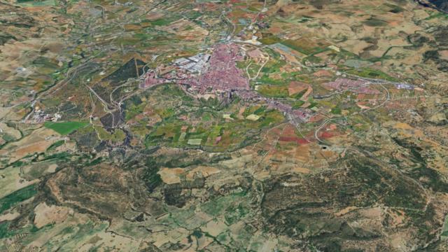 Vista aérea de los terrenos de Ronda.