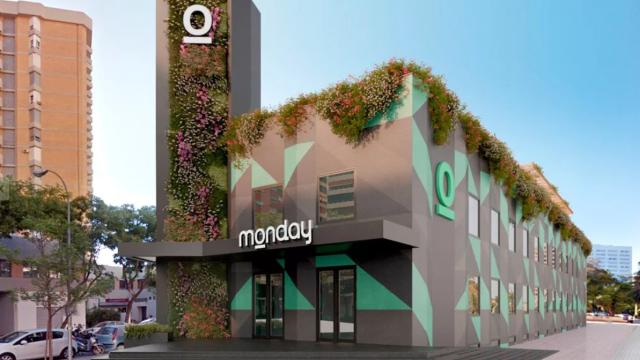 Infografía del nuevo 'coworking' de Monday en Málaga.