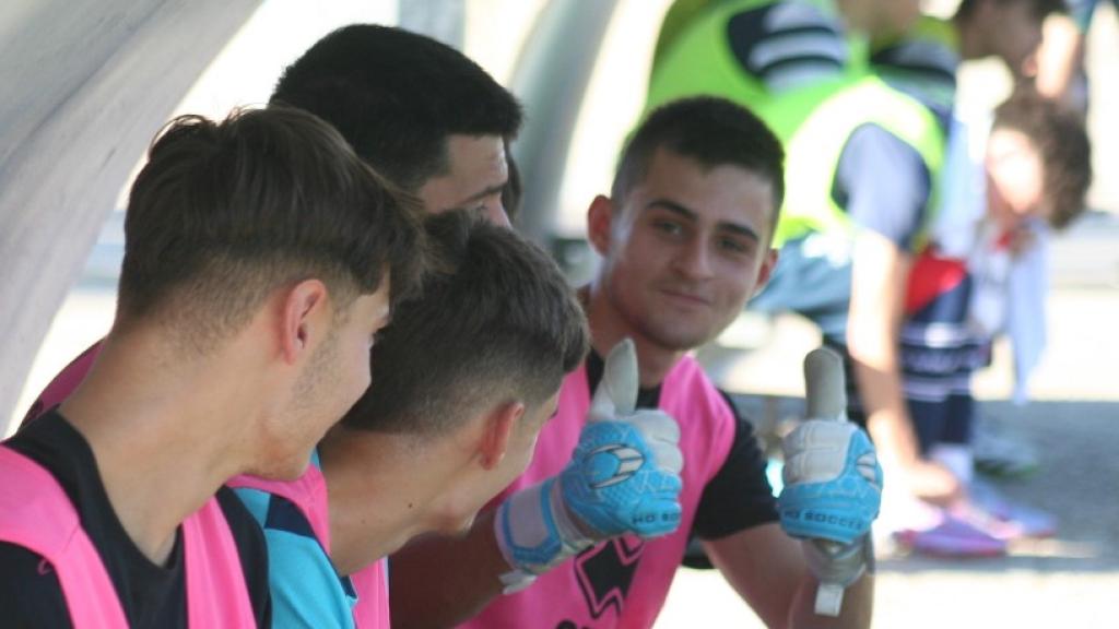 Samuel Feo durante un partido de fútbol.