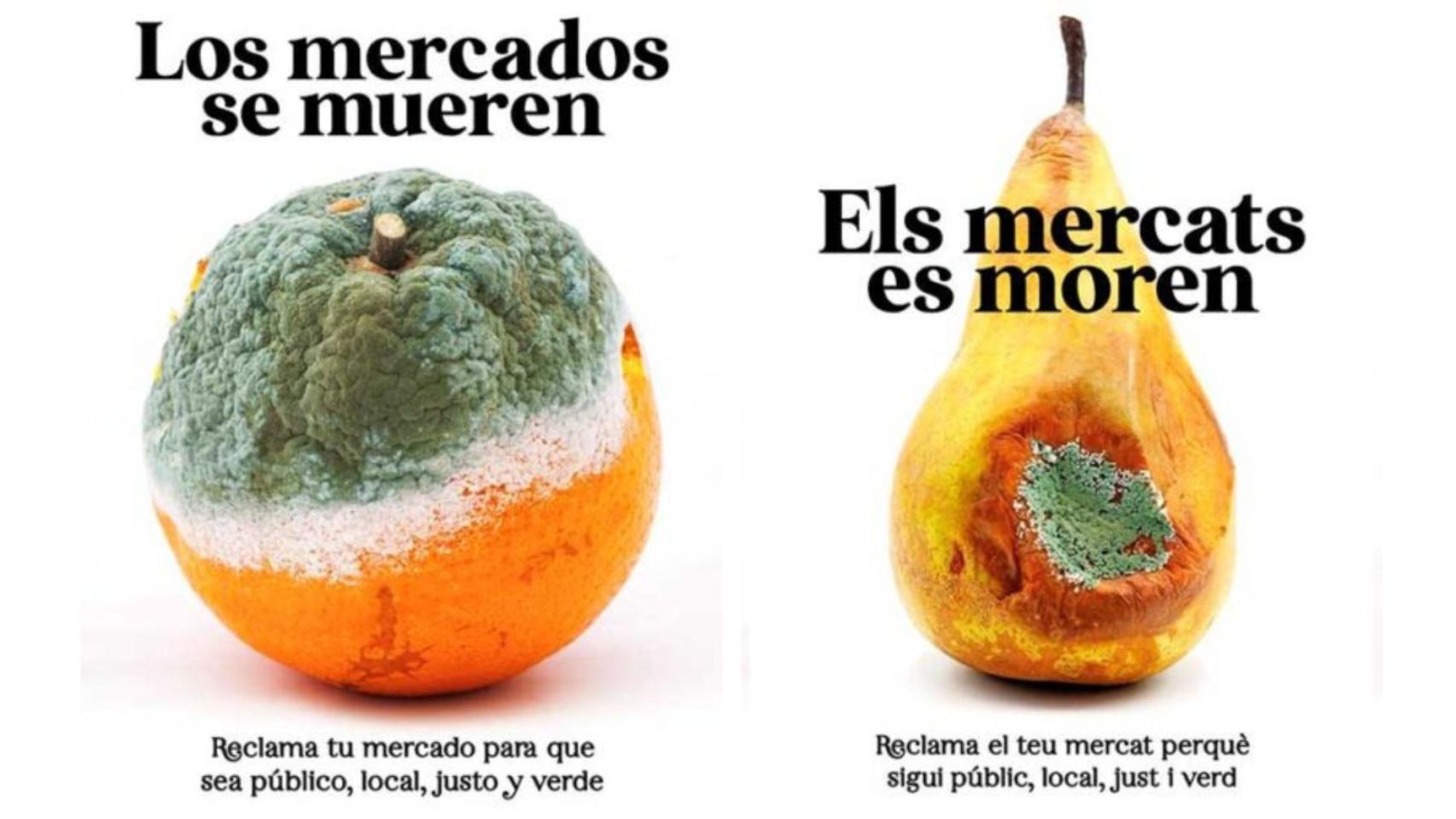 Imágenes de la campaña publicitaria de la asociación Justicia Alimentaria. EE