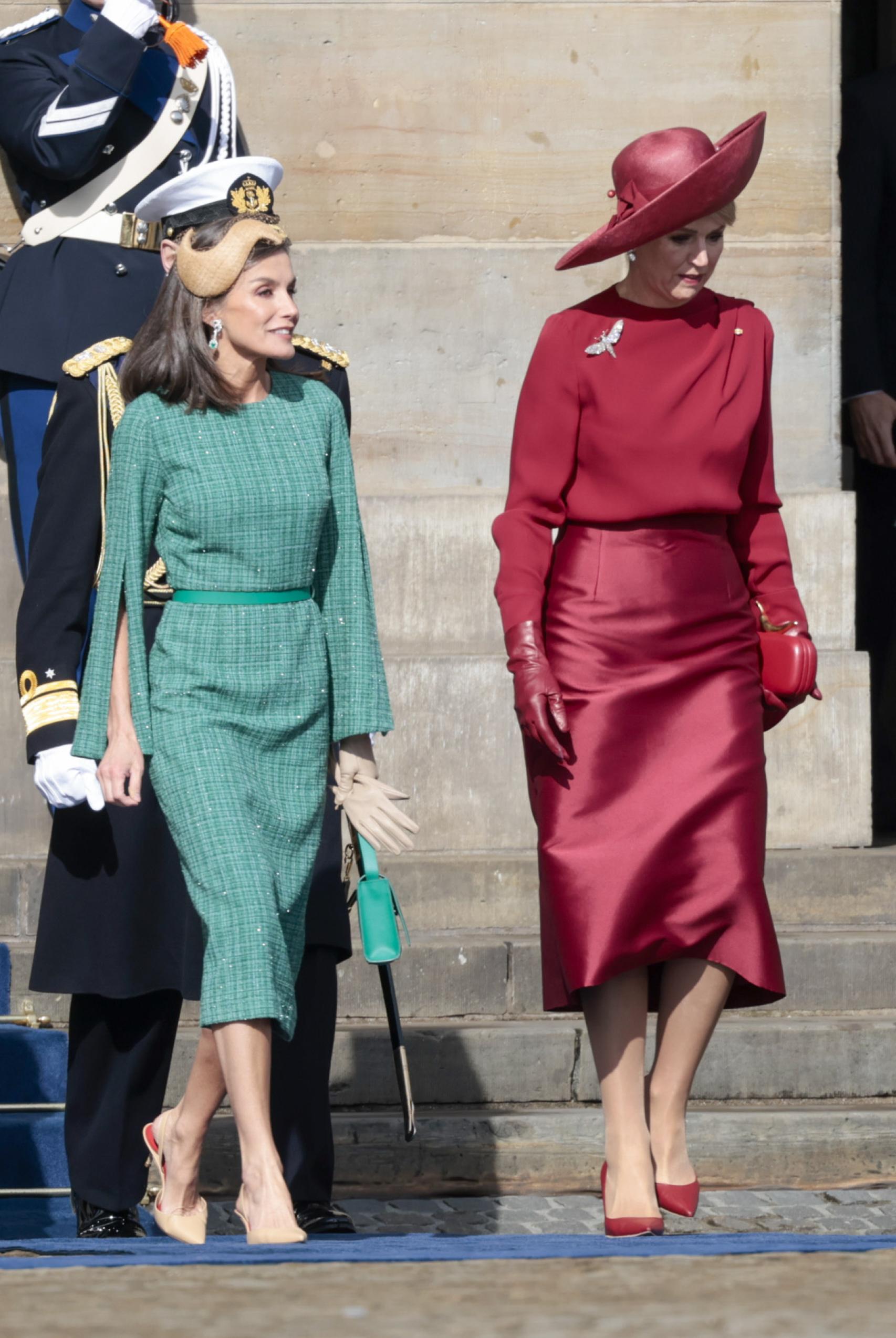 Letizia junto a Máxima de Holanda.