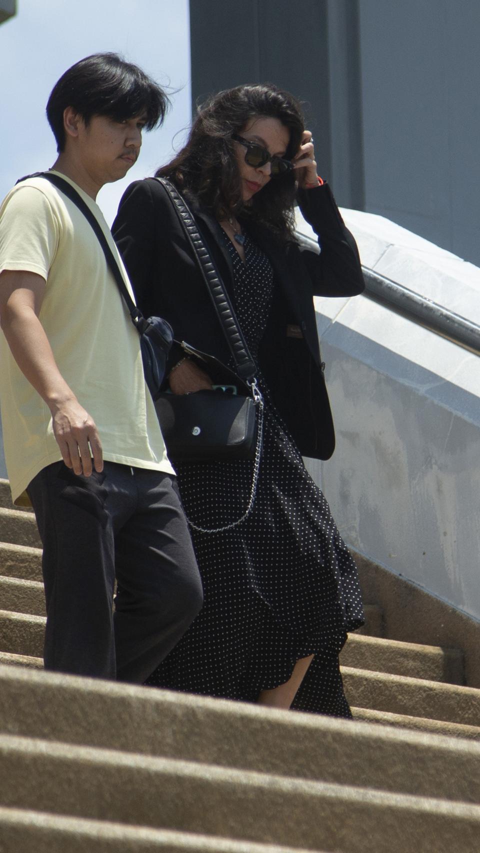 Silvia Bronchalo saliendo de los juzgados, este miércoles, día 17.