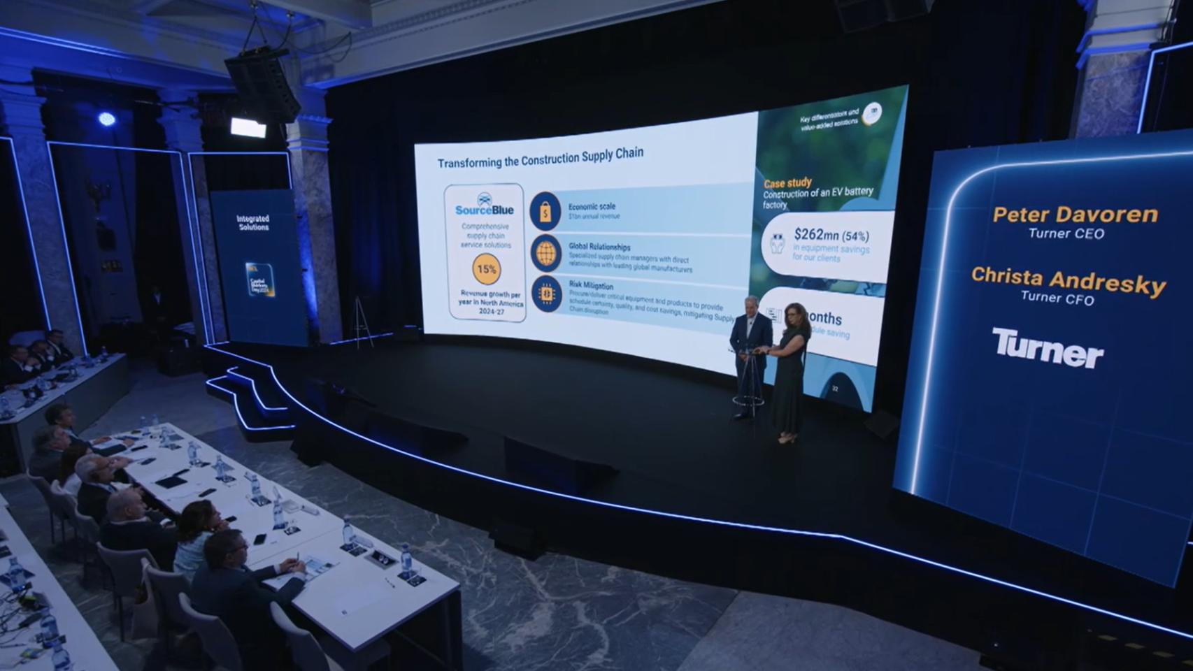 Parte de la presentación del 'capital markets day' de ACS.