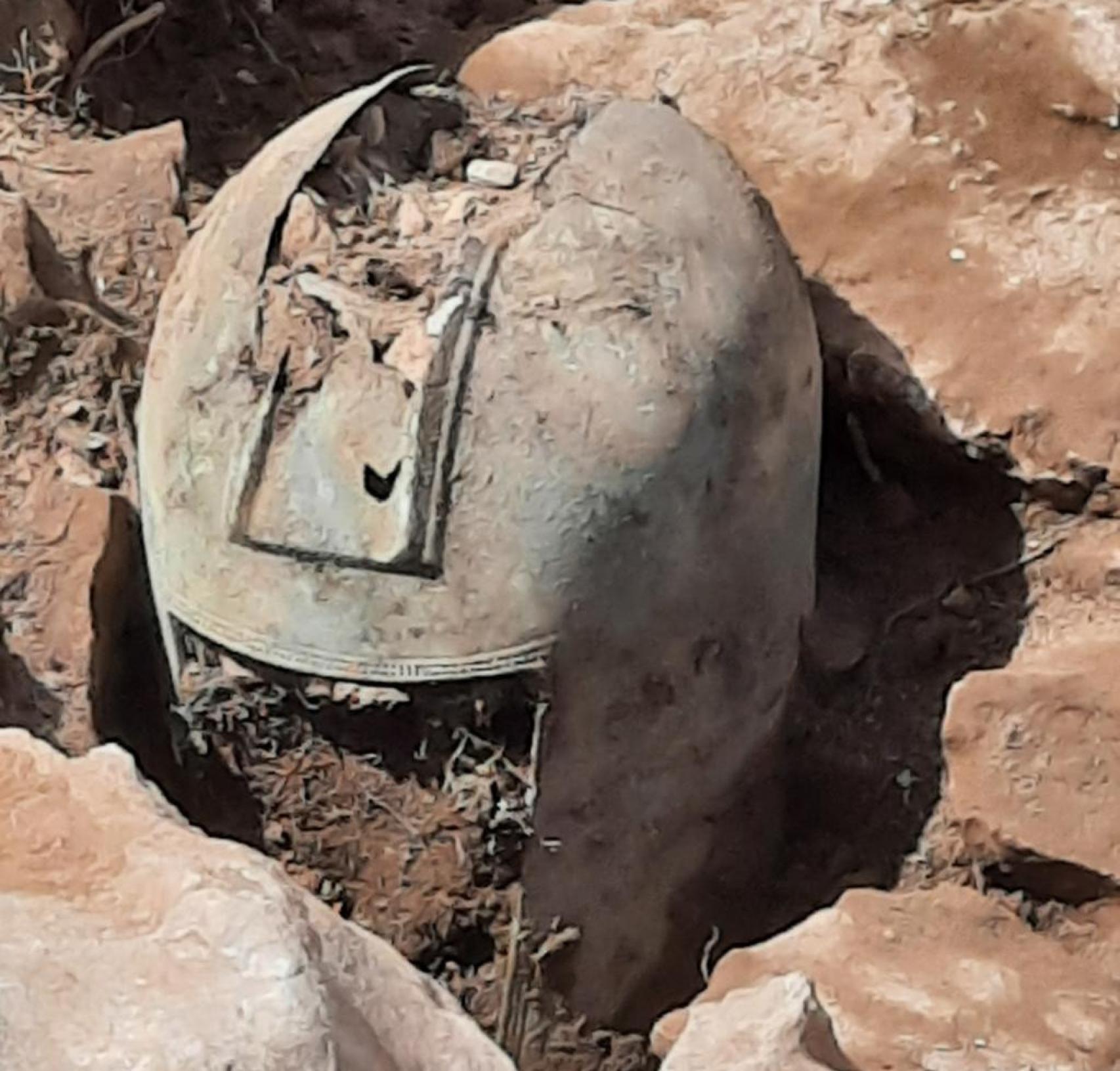 Último casco fotografiado tal como apareció
