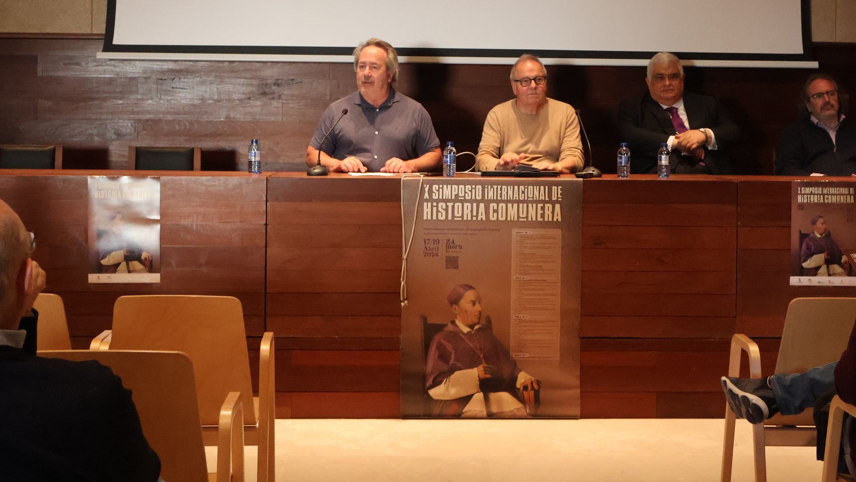 Francisco Guarido en la inauguración del X Simposio de Historia Comunera