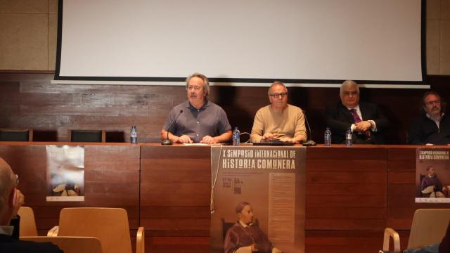 Francisco Guarido en la inauguración del X Simposio de Historia Comunera