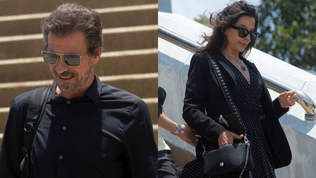 Rodolfo Sancho y Silvia Bronchalo saliendo de los juzgados de Tailandia, este miércoles, día 17.