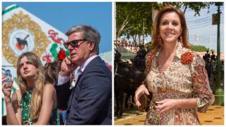 Cayetano Martínez de Irujo, su hija Amina y María Dolores de Cospedal, en un fotomontaje de 'El Español'.