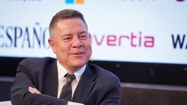 Emiliano García-Page, este martes en el Wake Up, Spain! de El Español. Foto: Sara Fernández