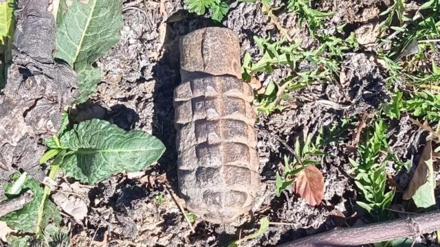 Granada hallada. Foto: Guardia Civil.