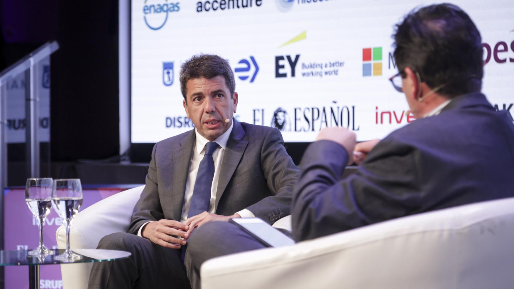 Carlos Mazón, durante su intervención en el WakeUp Spain 2024.