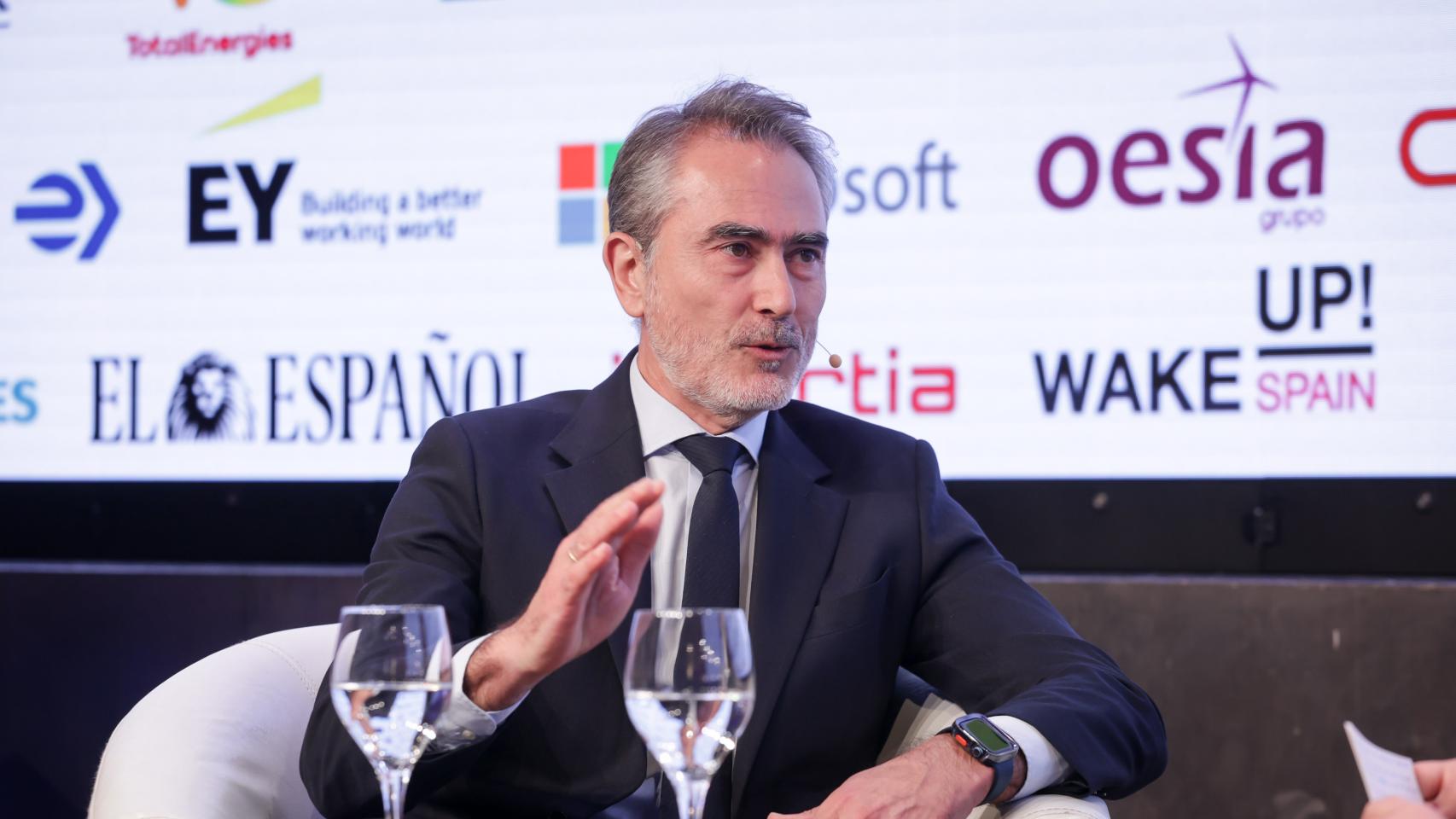 Ricardo Rojas, presidente de Aviones Comerciales de Airbus España, en el IV Foro Económico Español Wake Up, Spain!, organizado por EL ESPAÑOL, Invertia y Disruptores en colaboración con EMT de Madrid, EY, Microsoft, Oesia y Oracle.