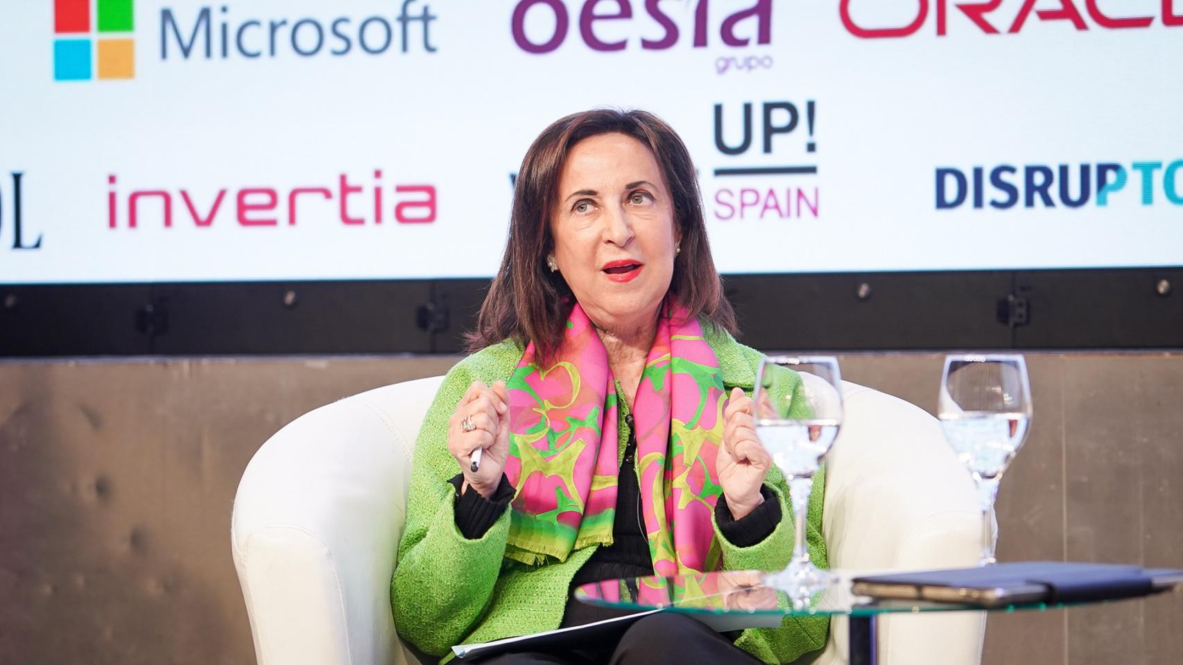 Margarita Robles, ministra de Defensa, este miércoles en Wake Up! Spain.