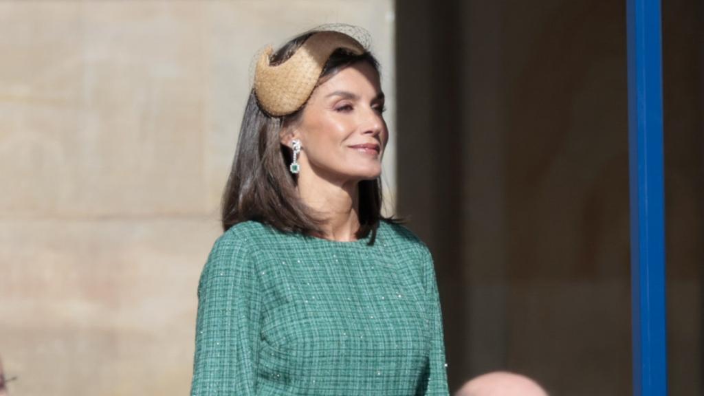 Letizia durante su primer acto en Holanda.