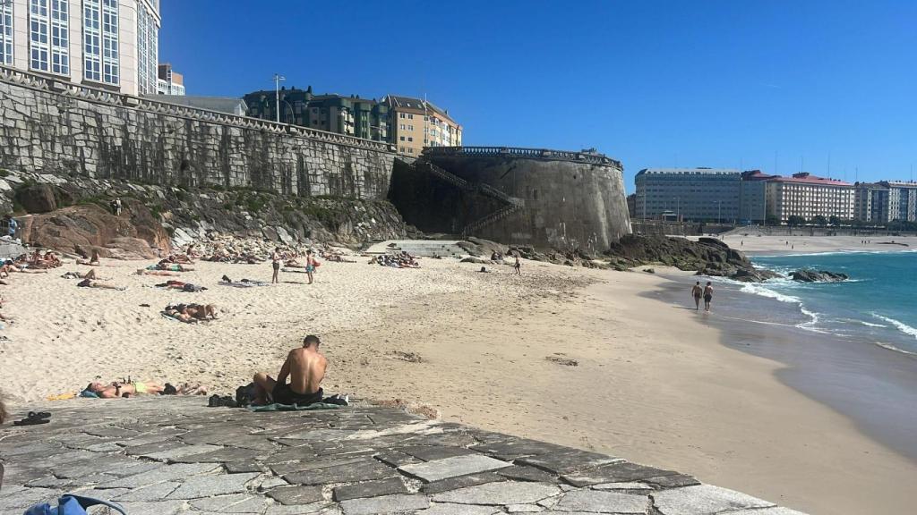 Imagen de archivo de la playa de Matadero en A Coruña.